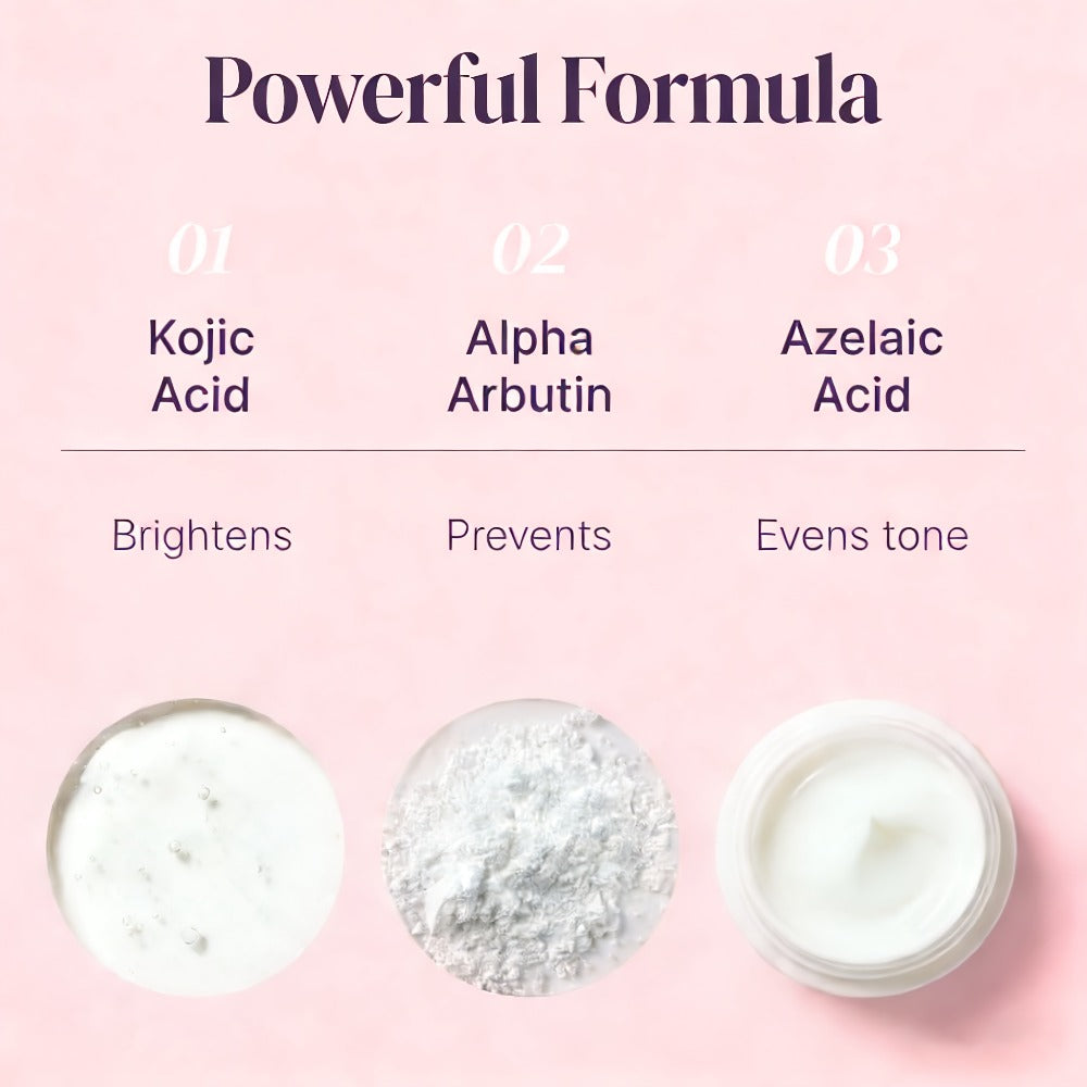 Kojic Acid Cream for Dark Spots – Skin Brightening Face Cream with Vitamin C, Arbutin & Niacinamide, Fades Hyperpigmentation Dullness Uneven