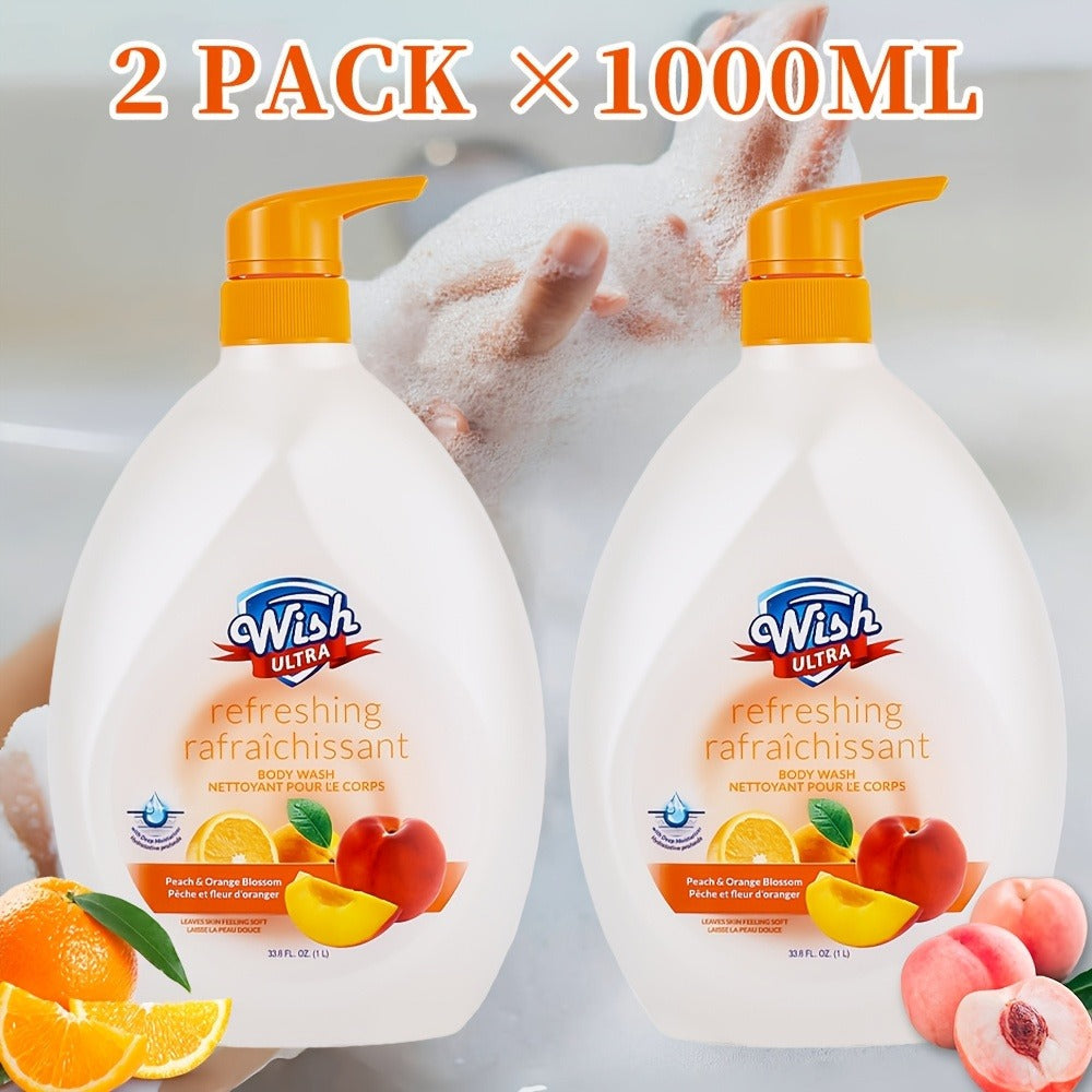 Moisturizing Body Wash 2-Pack 33.8 fl oz Each – Deep Cleansing Shower Gel for Women & Men, Long-Lasting Scent, Hydrating Formula