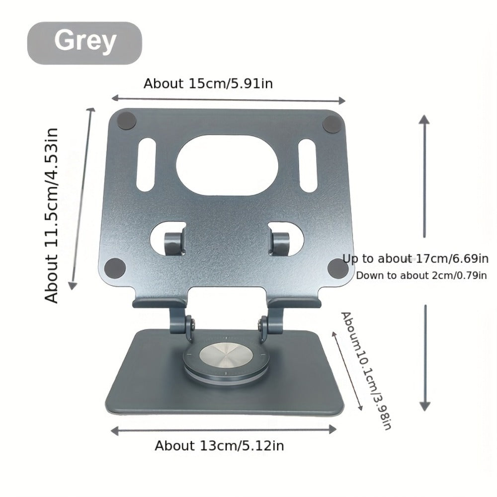 360 Degree Rotating Tablet Phone Stand Foldable, Portable Desktop Lazy Stand with Fast Heat Dissipation