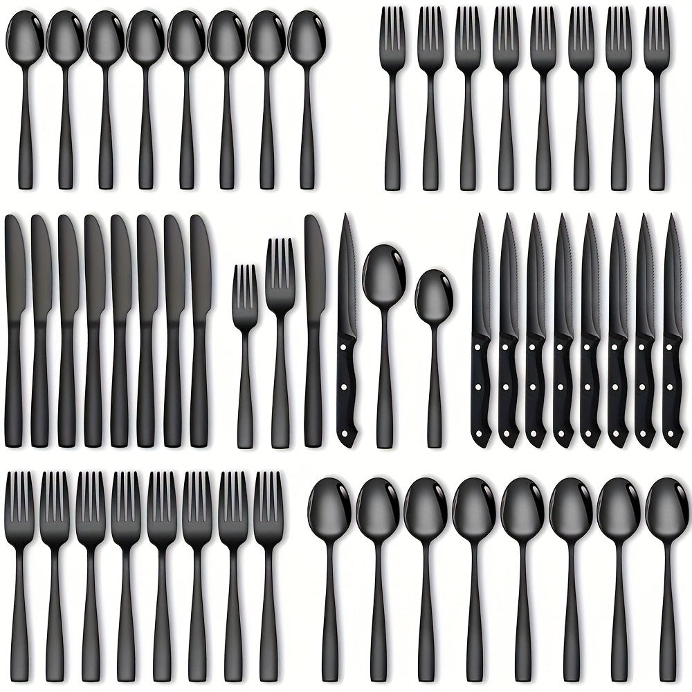 Stainless Steel Flatware Set, Mirror-Polished Cutlery Set for Home & Hotel, Gift Box Included, Silverware for Parties