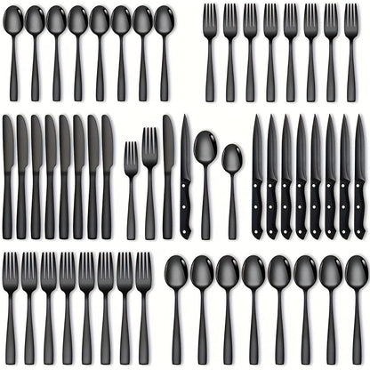Stainless Steel Flatware Set, Mirror-Polished Cutlery Set for Home & Hotel, Gift Box Included, Silverware for Parties