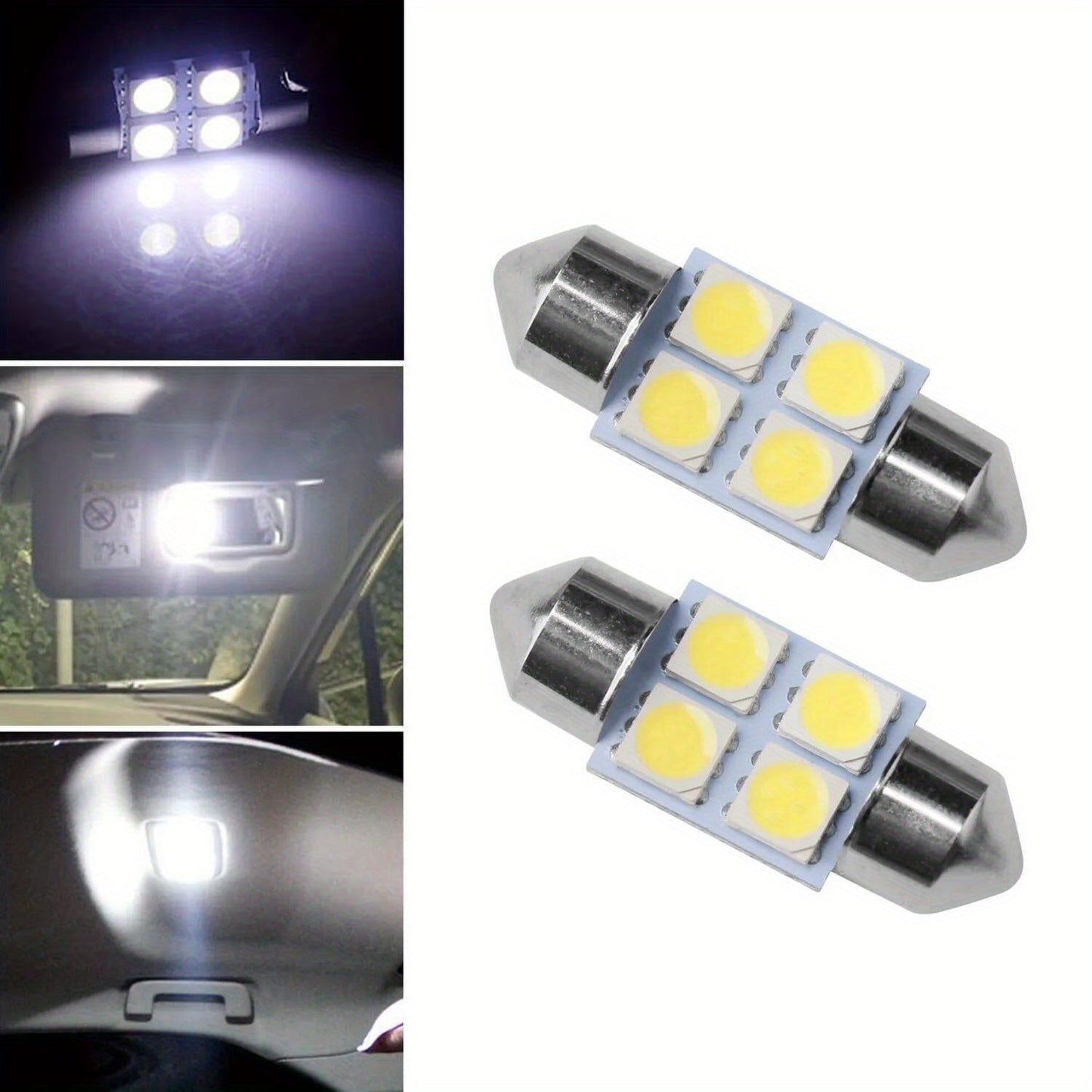 Car LED Interior Light Bulb Kit 56PCS 12V T10 Universal Fit | Map Dome Reading License Plate Luggage Compartment LED Replacement Bulbs