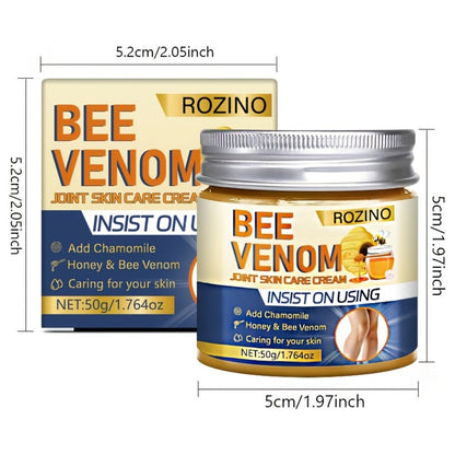 Bee Venom Cream for Joint & Skin Care 3 Pcs 50g Each – Moisturizing Brightening Body Cream with Vitamin C for Dry Rough Skin on Arms Legs