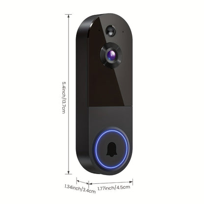 1440P Wireless Video Doorbell Camera WiFi Smart Doorbell with Night Vision Two-Way Audio Motion Detection Rechargeable Battery Local Storage