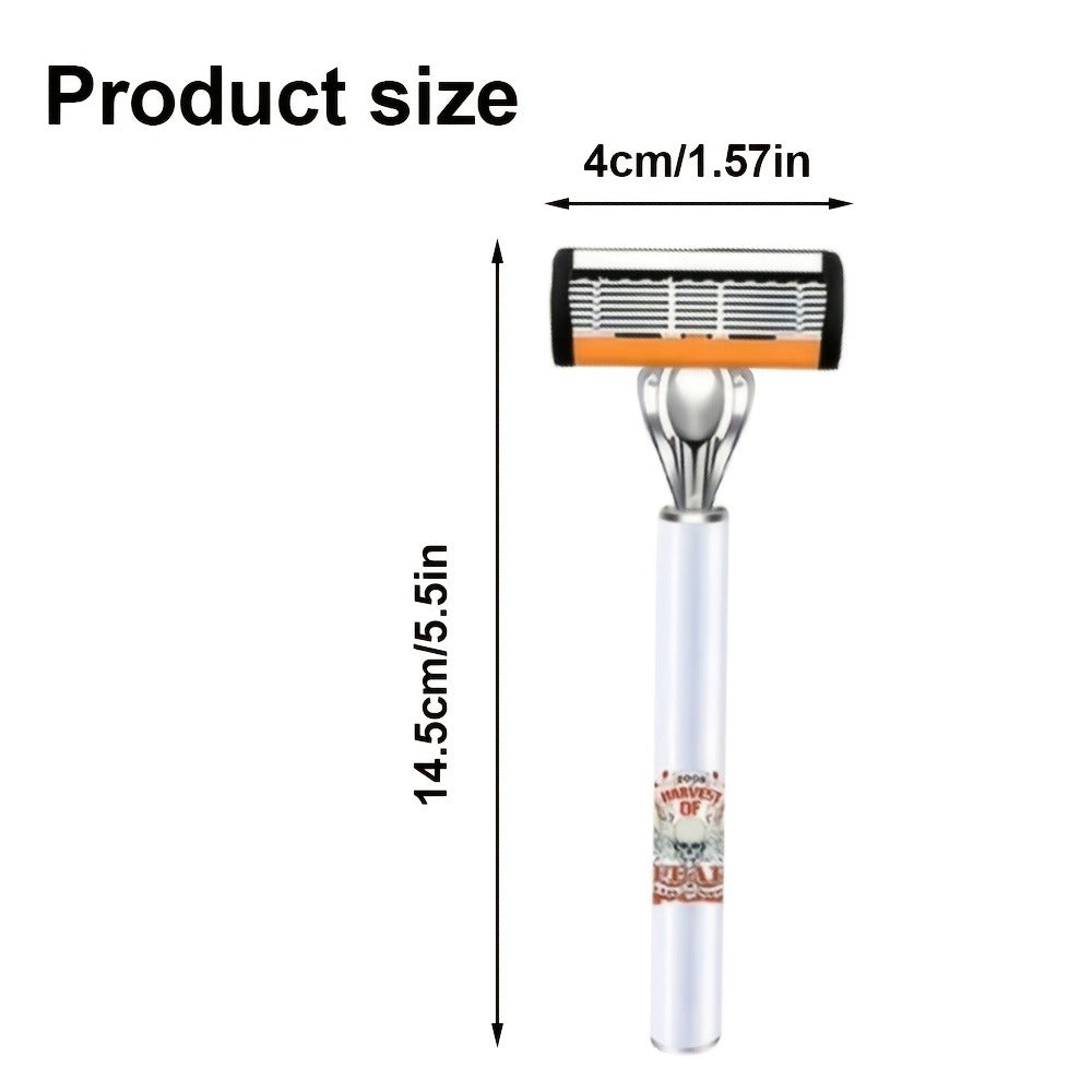 Double Edge Safety Razor Set for Men 72 Blades & 2 Non-Slip Metal Handles – Classic Ultra-Sharp Replaceable Blades for Smooth Close Shave