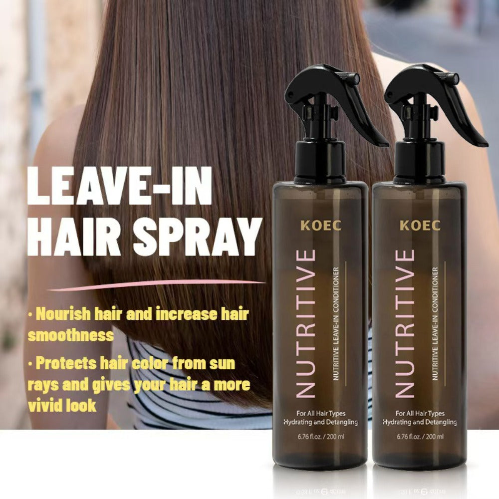 Keratin Biotin Leave-In Conditioner 6.76oz, Anti-Frizz Detangler with Argan Oil & Plant Extracts