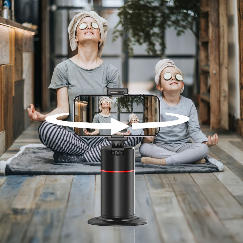 Gesture Control Auto Face Tracking Tripod with 360° Rotation & Wireless Remote No App Required
