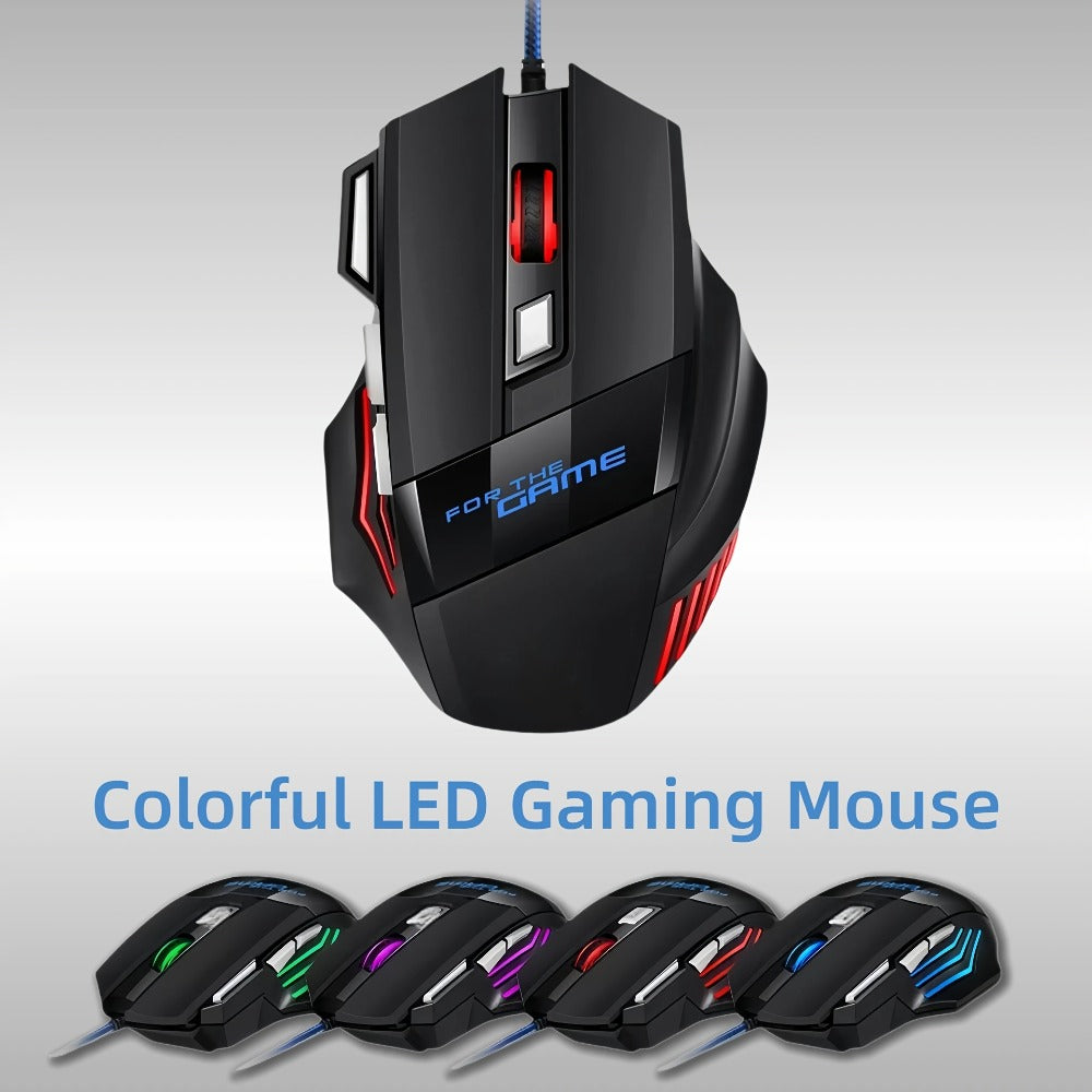 Programmable RGB Gaming Mouse Wired Pro-Grade with Turbo Click Multi-Mode DPI Sensitivity Dynamic for an Everyday Personal Care Routine