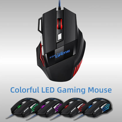 Programmable RGB Gaming Mouse Wired Pro-Grade with Turbo Click Multi-Mode DPI Sensitivity Dynamic for an Everyday Personal Care Routine