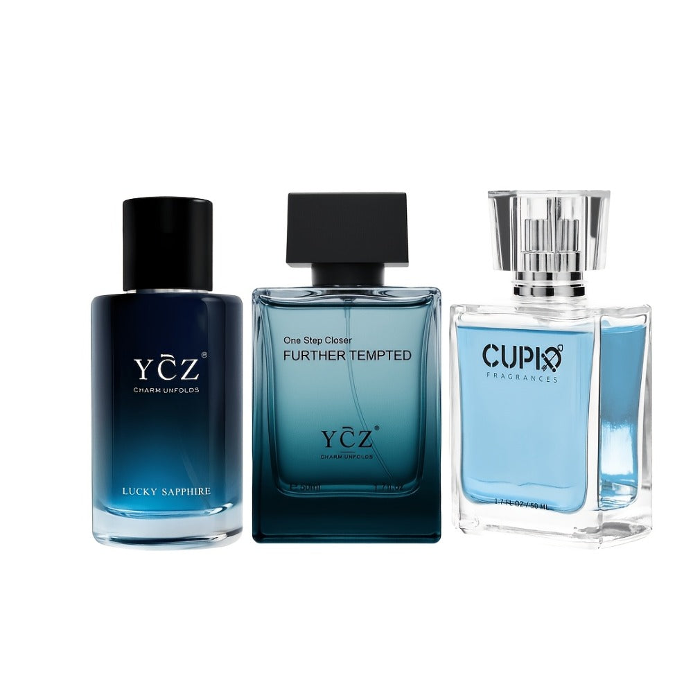 Men's Cologne Gift Set - Eau de Parfum Lavender Fresh & Woody Fragrance, Multi-Piece Sets 2 3 or 4 Bottles