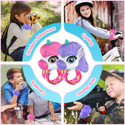 Unicorn Walkie Talkies for Kids 2 Pack, Glow in the Dark, Long Range 2-Way Radio Toy for Boys & Girls Ages 3-12