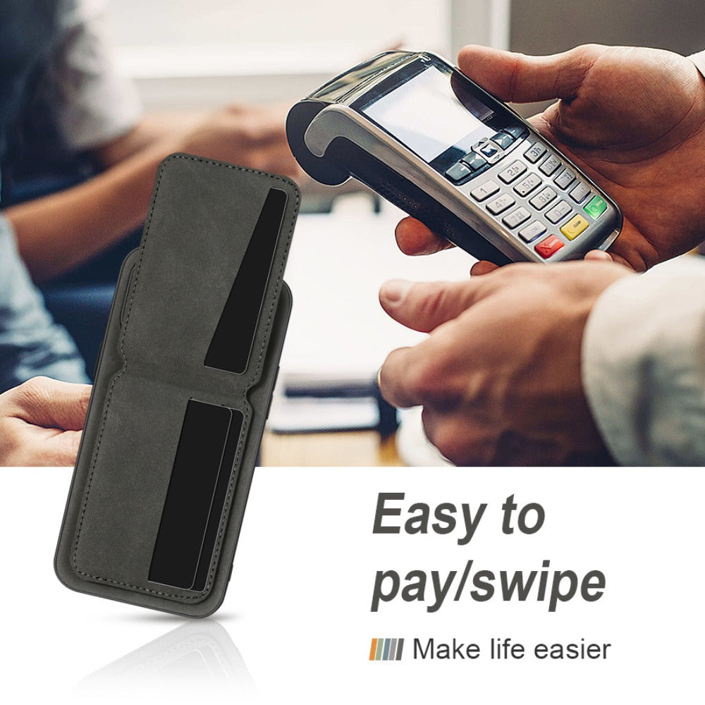 Wallet Phone Case for iPhone 16 Pro Max 16 Pro 16 Plus 16 15 14 13 12 11 Series Luxury PU Leather Flip Cover Card Holder Kickstand Magnetic