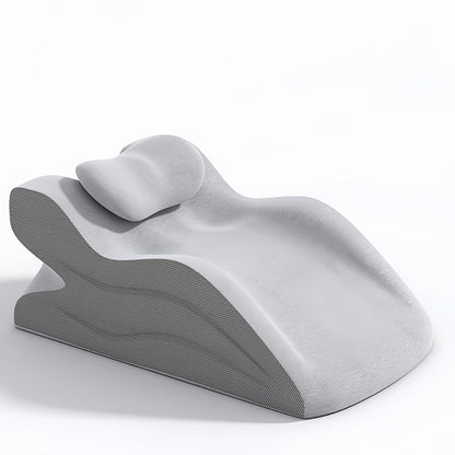 Bed Pillow Contoured Memory Foam Reading Cushion with Removable Washable Cover in Seven Colors