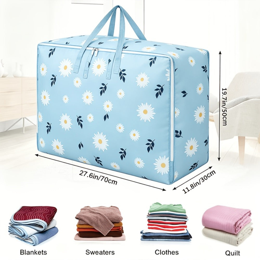 Under Bed Storage Bags 6pcs 140L – Large Capacity Foldable Organizer Bags for Clothes Blankets Bedding, Space Saving Underbed Storage