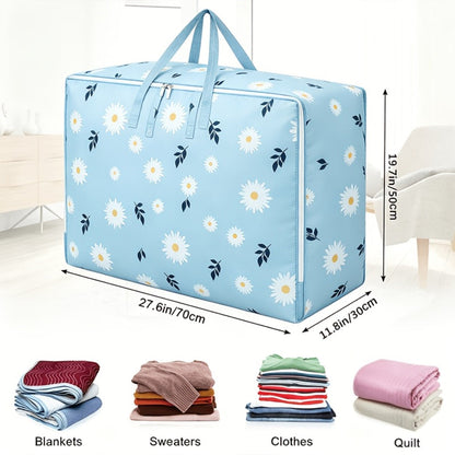 Under Bed Storage Bags 6pcs 140L – Large Capacity Foldable Organizer Bags for Clothes Blankets Bedding, Space Saving Underbed Storage