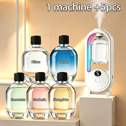 Aromatherapy Diffuser with Essential Oils 2-in-1 Humidifier - Hotel Scent Home Fragrance Machine with Natural French Essential Oils