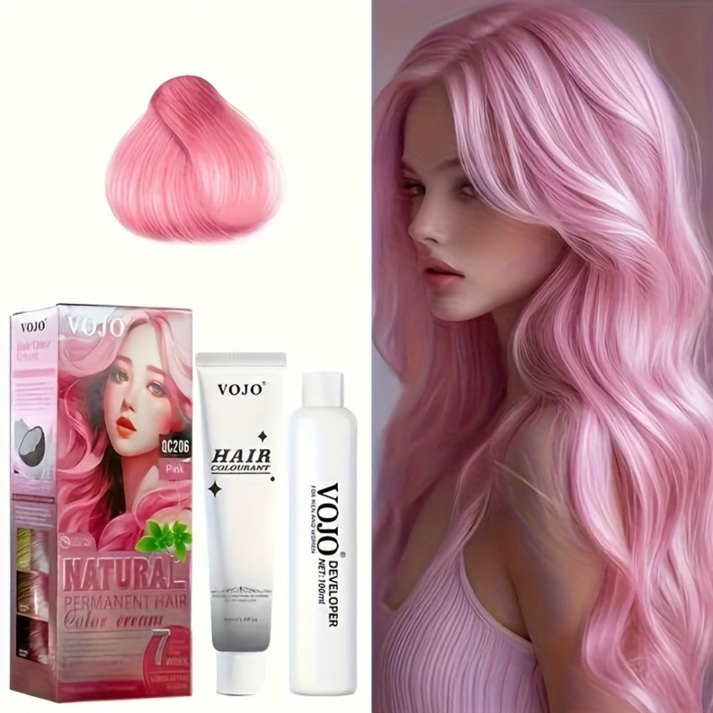 Permanent Hair Dye Kit 12 Vibrant Colors with Developer & Applicator Tools Bleach Blonde Ash for Bath Time, Home Spa and Personal Care