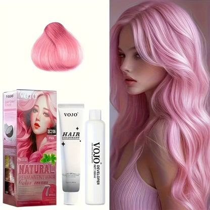 Permanent Hair Dye Kit 12 Vibrant Colors with Developer & Applicator Tools Bleach Blonde Ash for Bath Time, Home Spa and Personal Care