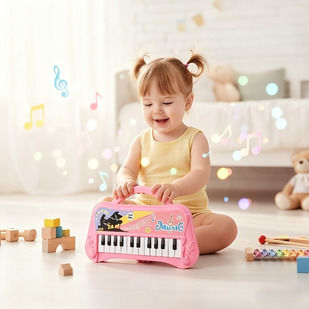Kids Mini Piano Keyboard 13 Keys, Portable Electronic Music Toy for Toddlers with the Listed Color, Size or Set Options for Everyday Use