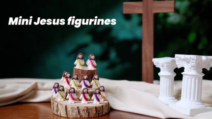 Mini Jesus Figurines for Halloween Trunk-or-Treat 50/100/150pcs – Colorful Bulk Religious Statues 5 Colors