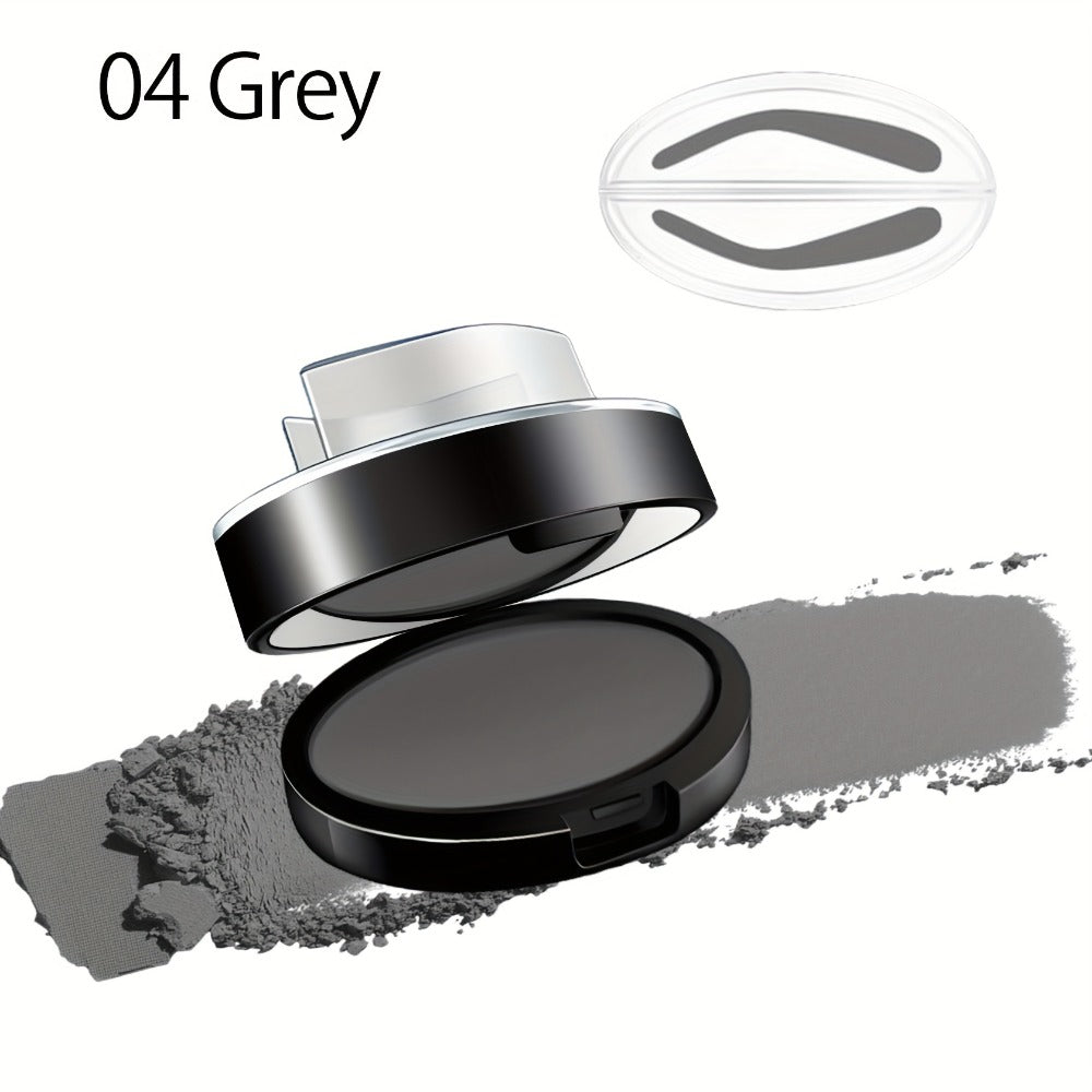 Waterproof Eyebrow Stamp Powder Kit Natural Arched Brow Shaping Long-Lasting Makeup for Women – Beginner Friendly Works on Dry & Oily Skin