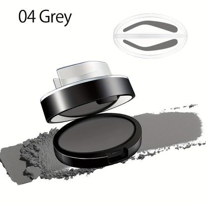 Waterproof Eyebrow Stamp Powder Kit Natural Arched Brow Shaping Long-Lasting Makeup for Women – Beginner Friendly Works on Dry & Oily Skin