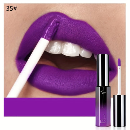 Semi-Matte Liquid Lip Color in Six Numbered Shades with 9.3cm Gradient Tube and Wand Applicator