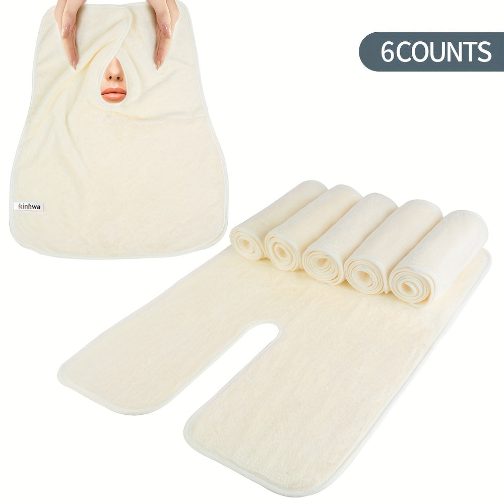 Microfiber Facial Towels 6 Pack, Professional Split-Fiber Esthetician Face Towels for Facials, Mask Removal & Spa