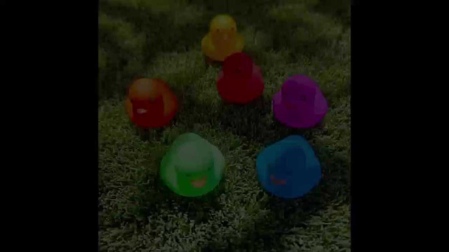 36Pcs Rainbow Rubber Ducks Bulk Pack, Colorful Mini Bath Toys for Pool Party, Holiday Decor & Kids Gift