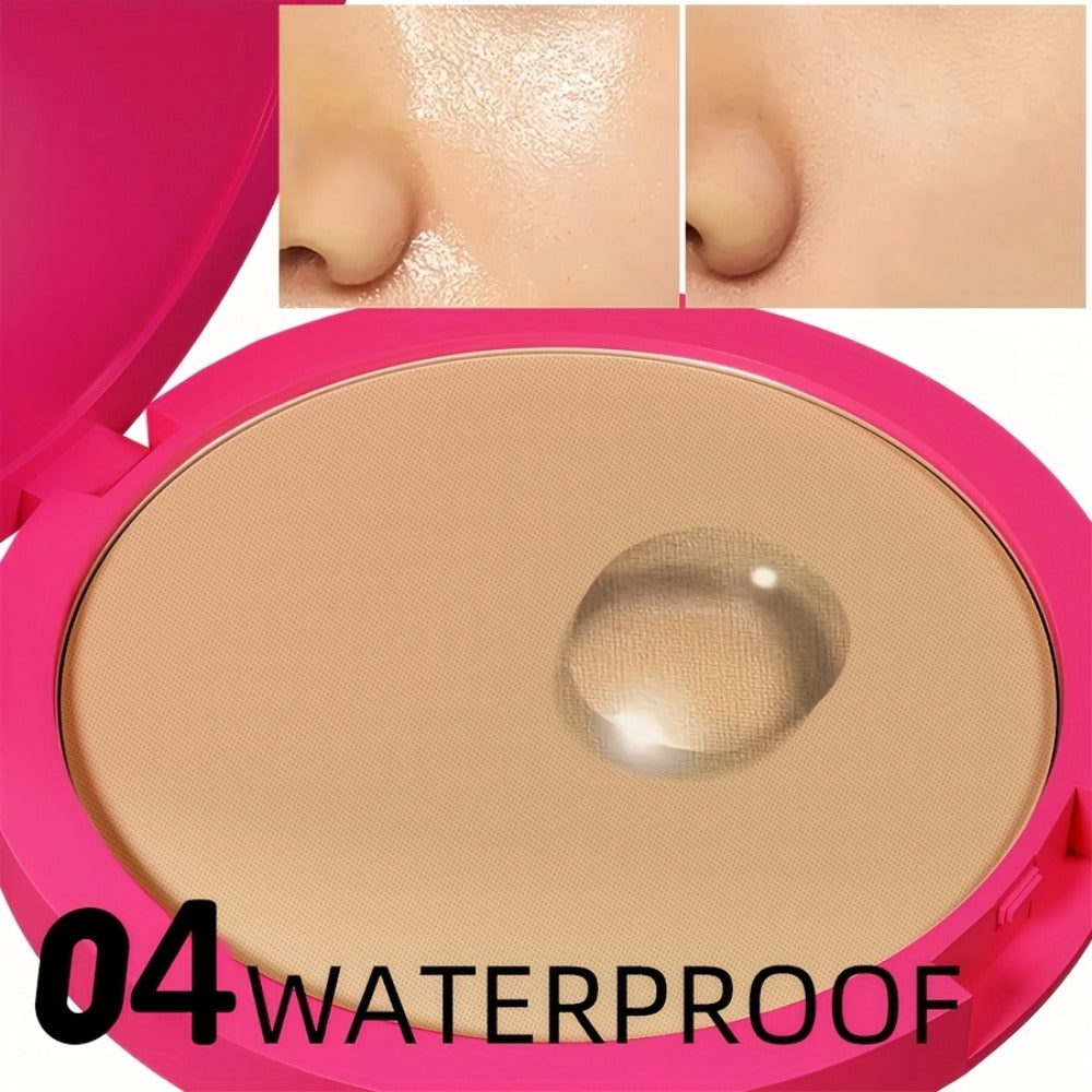 Waterproof Powder Foundation Matte Full Coverage Non-Cakey Formula 0.31oz Compact – Shine, for Makeup, Travel and Everyday Vanity Use