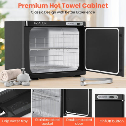 Hot Towel Warmer Cabinet 23L Holds 72 Towels Heats to 158-176°F in 10-15 Min, Professional Salon & Spa