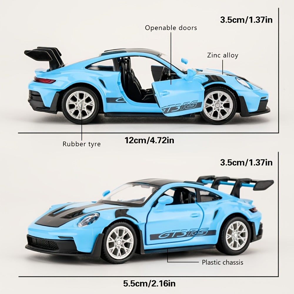 Porsche 911 Die-Cast Collectible Model for Adults, High-Detail Zinc Alloy Display Car for Home Decor Exhibitions