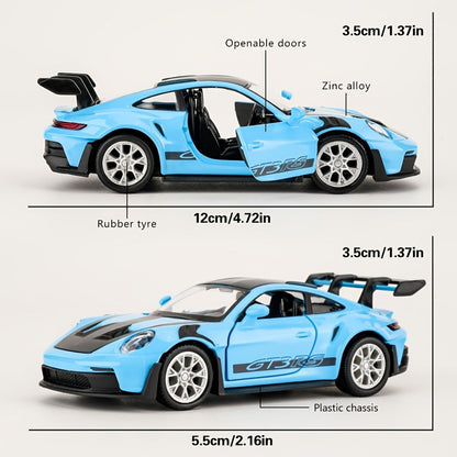 Porsche 911 Die-Cast Collectible Model for Adults, High-Detail Zinc Alloy Display Car for Home Decor Exhibitions