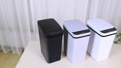Motion Sensor Trash Can 2-Pack, 2.8 Gallon Touchless Slim Garbage Can with Auto Lid for an Everyday Personal Care Routine