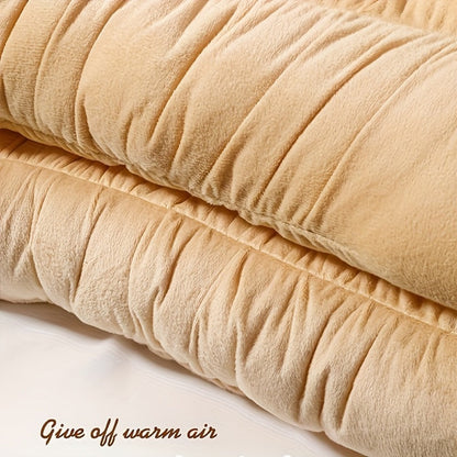 Vest-Style Car Seat Cushion with Connected Backrest and Seat Pad, Memory Foam Fill and Red, Beige or Black Options