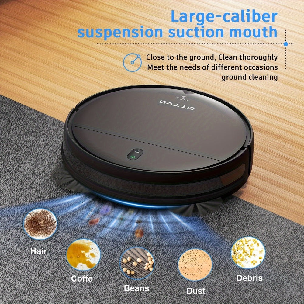 Robot Vacuum Cleaner 5000Pa 3-in-1 Sweep Vacuum Mop with Auto Charging App Voice Control for Entryways, Bedrooms and Living Spaces