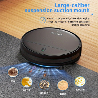 Robot Vacuum Cleaner 5000Pa 3-in-1 Sweep Vacuum Mop with Auto Charging App Voice Control for Entryways, Bedrooms and Living Spaces