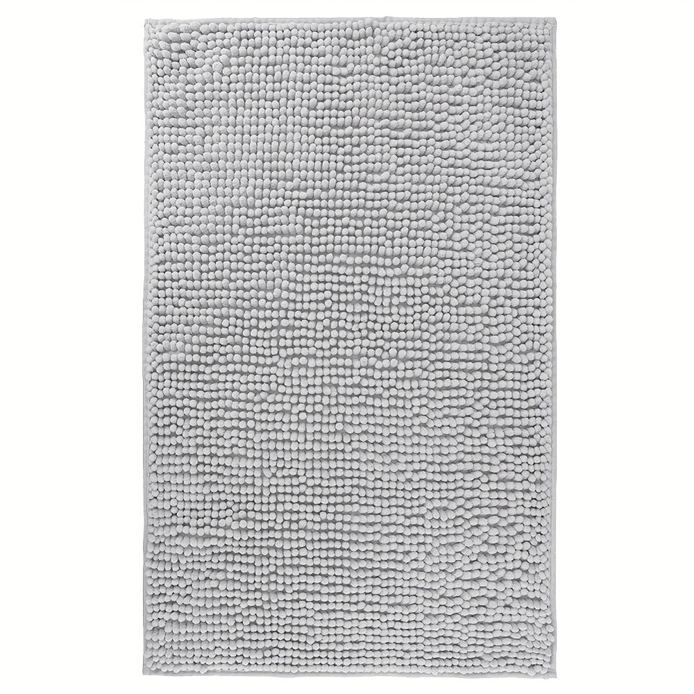 Chenille Bath Rug Extra Thick Bathroom Mat, Multiple Sizes & Colors for Entryways, Bedrooms and Living Spaces