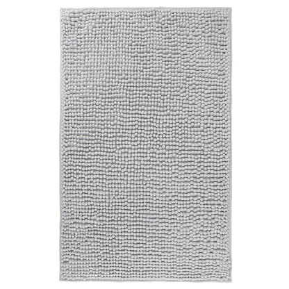 Chenille Bath Rug Extra Thick Bathroom Mat, Multiple Sizes & Colors for Entryways, Bedrooms and Living Spaces