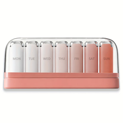 Weekly Pill Organizer for Women, 7-Day 3-Times-a-Day Pill Box with 21 Compartments, Removable Travel Pill Case