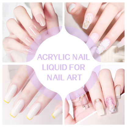 Unscented Acrylic Liquid Monomer 120ml Portable Bottle for Home and Salon Manicures, with the Listed Configuration