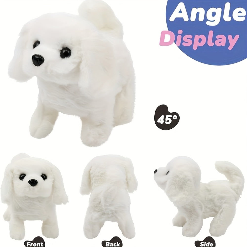 Electric Robot Dog Toy That Walks, Barks & Wags Tail, Realistic Cute Pet Toy for Kids, Birthday & Holiday Gift for Boys & Girls
