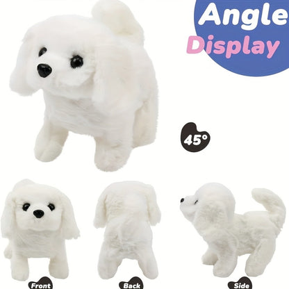 Electric Robot Dog Toy That Walks, Barks & Wags Tail, Realistic Cute Pet Toy for Kids, Birthday & Holiday Gift for Boys & Girls