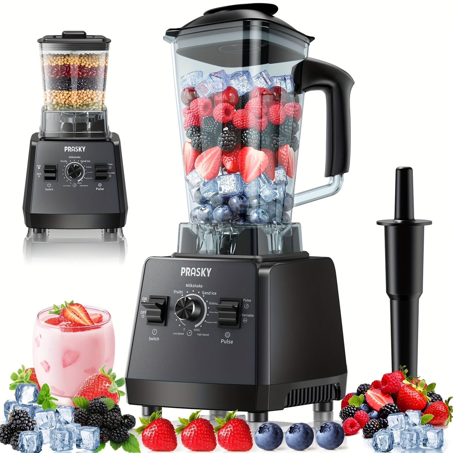 Professional Blender for Kitchen 68oz 25000RPM 2400W – Countertop Smoothie Blender for Home Cooking, Dining and Outdoor Meals