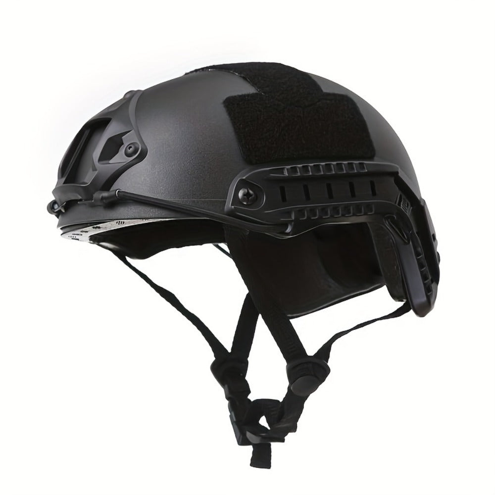 Costume Accessories Tactical Helmet and Skull Mask Set with ABS Shell, Adjustable Dial and Black Finish