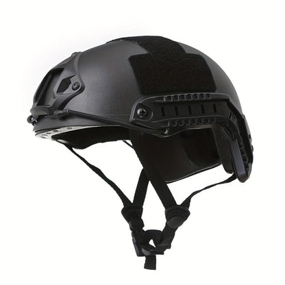 Costume Accessories Tactical Helmet and Skull Mask Set with ABS Shell, Adjustable Dial and Black Finish