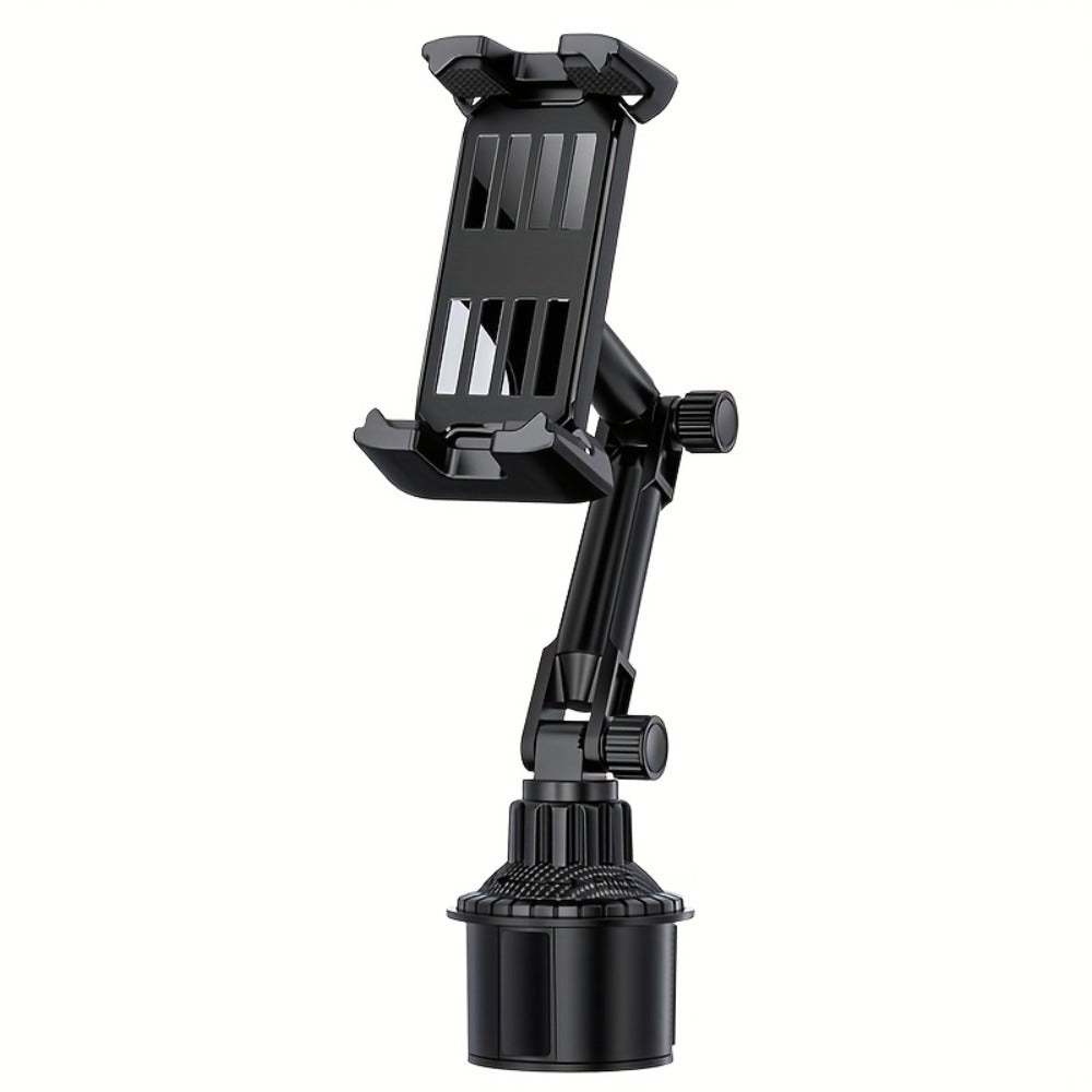TP08 Cup-Base Car Phone Mount with Expanding Lower Base and Adjustable Clamp for 4–13-Inch Devices