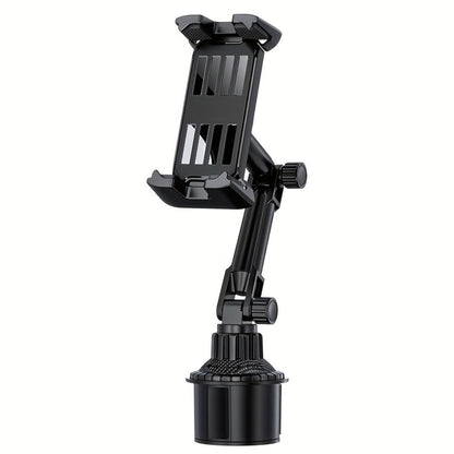 TP08 Cup-Base Car Phone Mount with Expanding Lower Base and Adjustable Clamp for 4–13-Inch Devices
