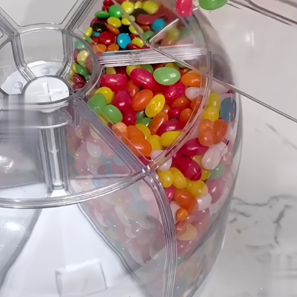 Candy Dispenser Storage Box Large, Sealed Smart Partition Container for Small Candies, Grain, Flour & Pet Food