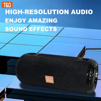 TG537 Portable Bluetooth Speaker with TWS Stereo Pairing, Hands-Free Calling, TF Card & USB Playback